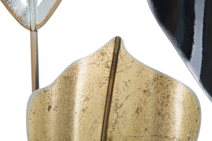 Metall-Blatt-Wanddekoration im Rahmen