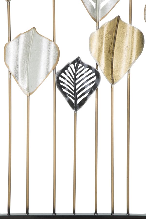 Metall-Blatt-Wanddekoration im Rahmen