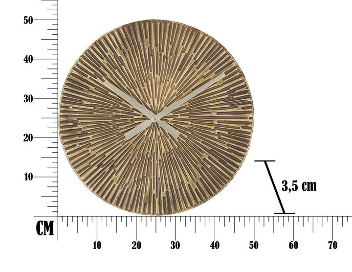 Bronze Wanduhr aus Metall