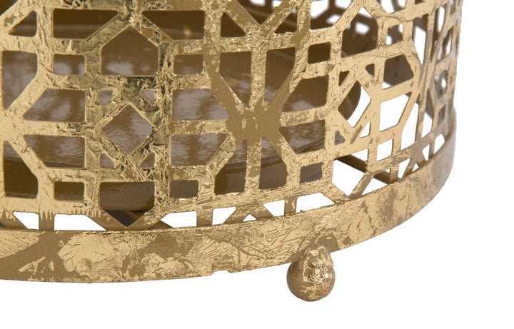 Regenschirmhalter aus Metall in Gold
