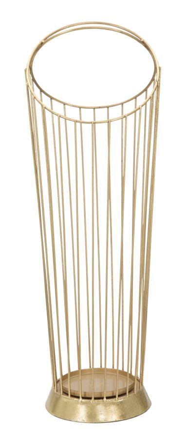 Geometrischer Schirmhalter in Goldmetallic