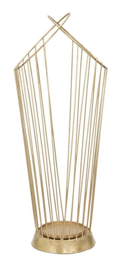 Geometrischer Schirmhalter in Goldmetallic