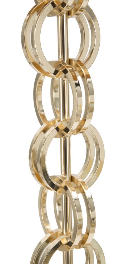 Stehlampe aus Metall in Gold und Schwarz