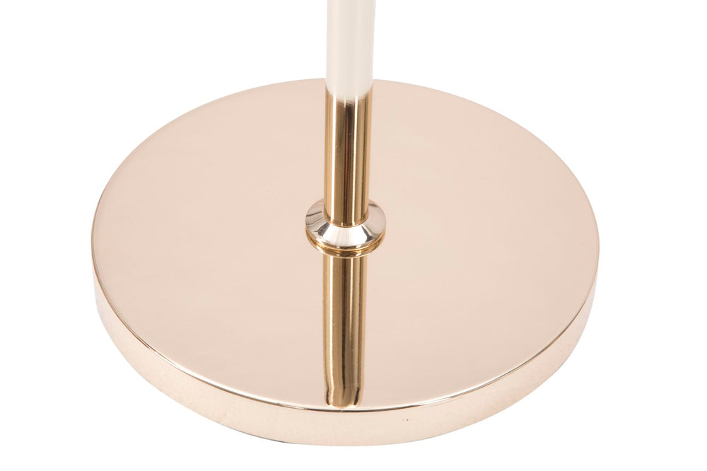 Stehlampe aus Metall in Gold und Schwarz