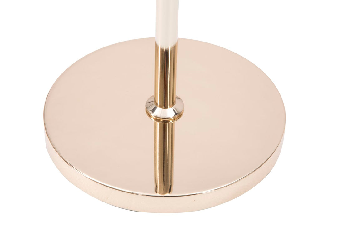 Stehlampe aus Metall in Gold und Schwarz