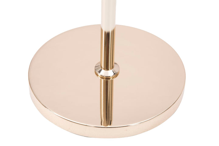 Stehlampe aus Metall in Gold und Schwarz