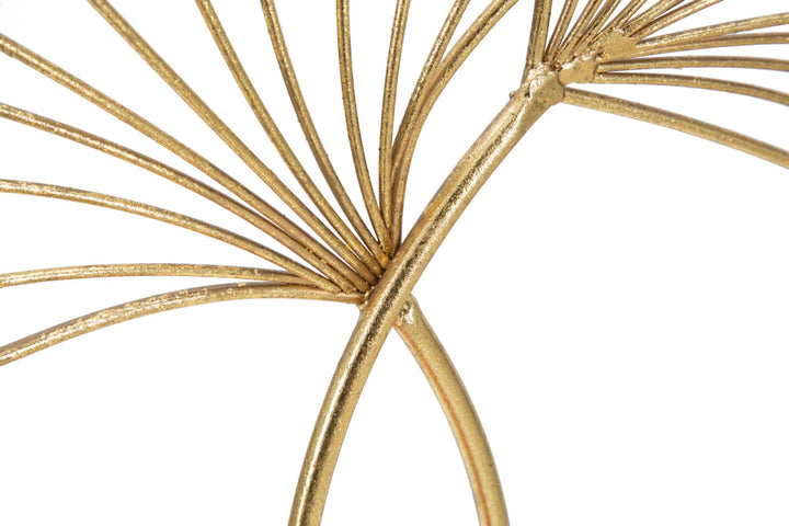 Goldene Blumendekoration (Moderne Skulptur)