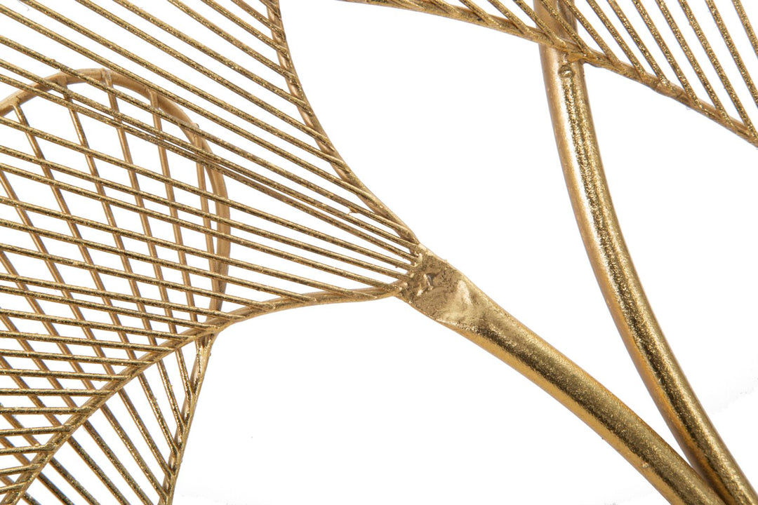 Gold Metall Blatt Wanddekoration (Modern Sculpture)