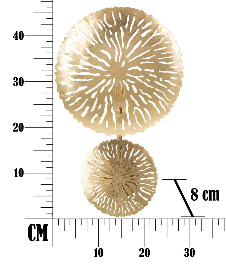 Gold Metall Runde Wandleuchte