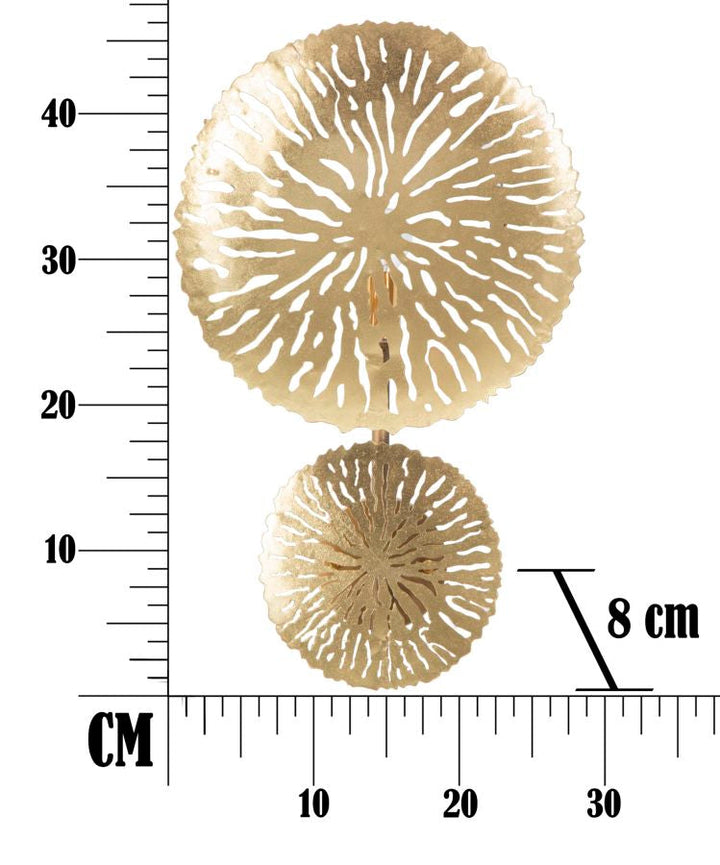 Gold Metall Runde Wandleuchte