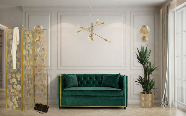 Gold Metall Runde Wandleuchte