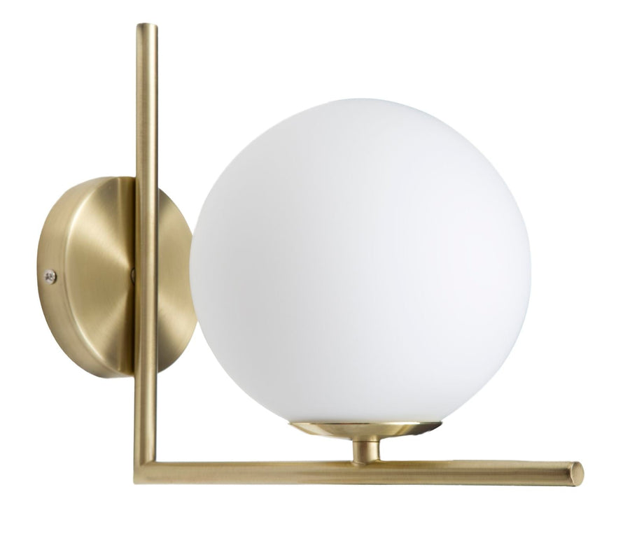 Goldene Wandlampe mit rundem Rand (Moderne Dekoration)