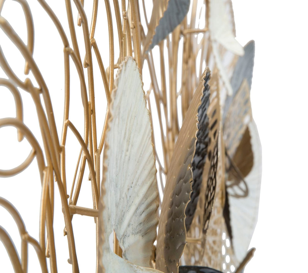 Metall-Blatt-Muster Wanddekoration