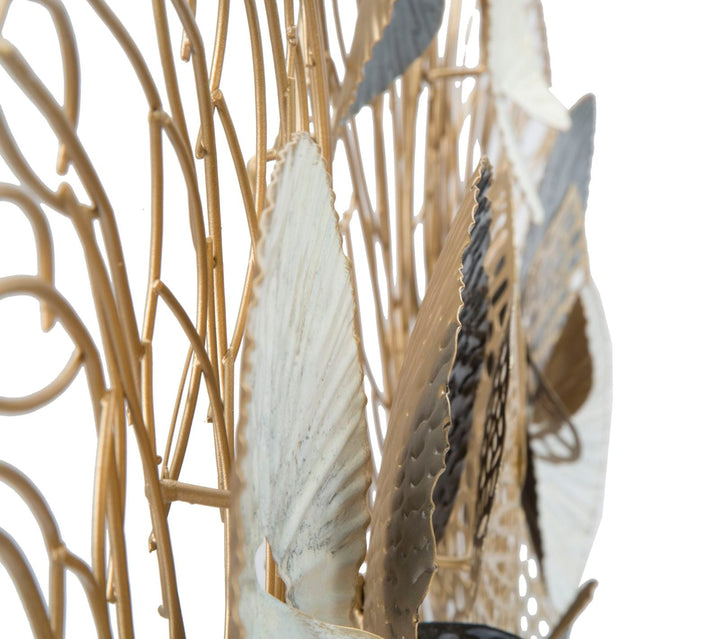 Metall-Blatt-Muster Wanddekoration