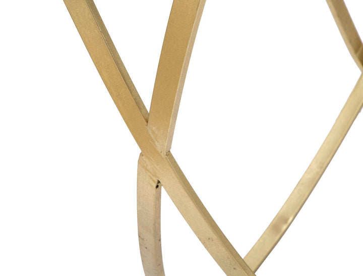 Glas Konsolentisch Mit Gold Metallbasis Moderner Flurtisch