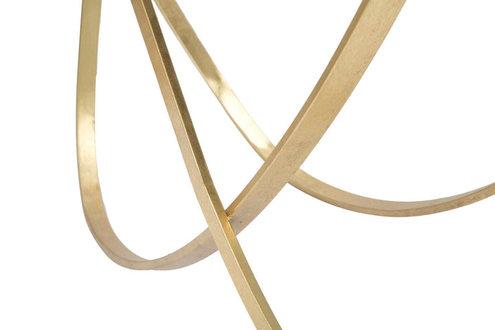 Glas Konsolentisch Mit Gold Metallbasis Moderner Flurtisch