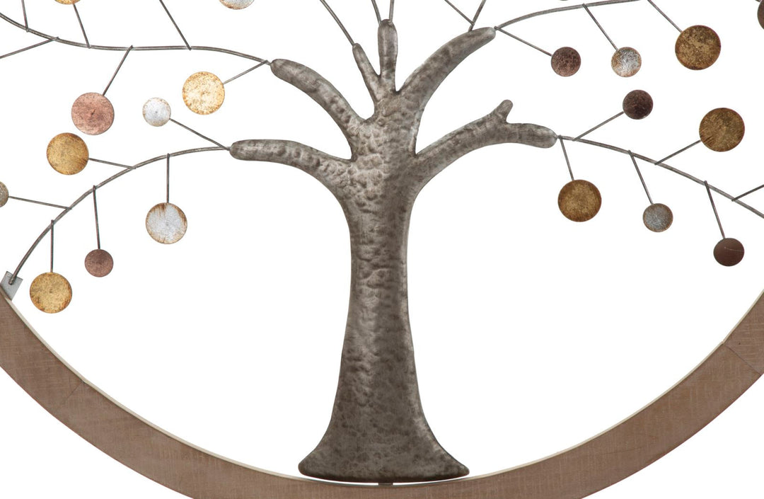 Metall & Holz Baum des Lebens Wanddekoration
