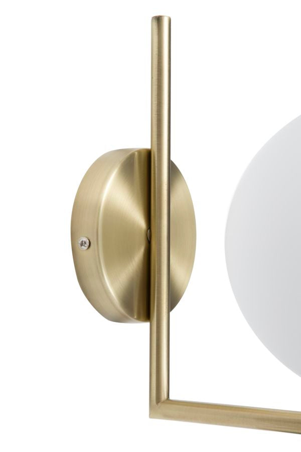 Goldene Wandlampe mit rundem Rand (Moderne Dekoration)