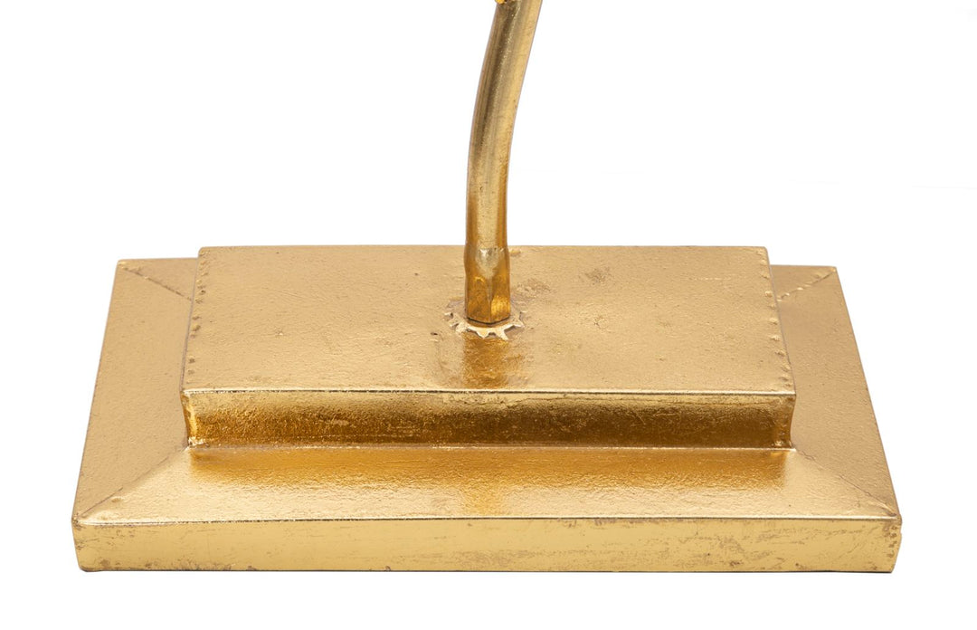 Tischlampe mit Blattgoldmuster