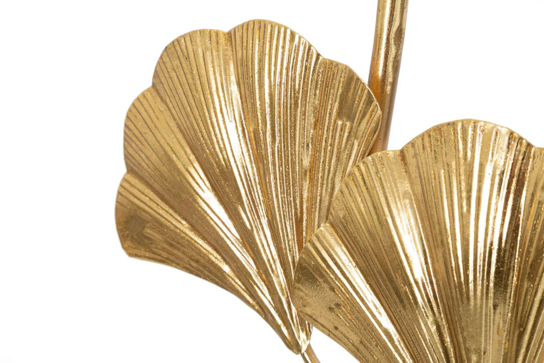 Tischlampe mit Blattgoldmuster