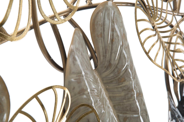 Metall-Blatt-Bouquet Wanddekoration