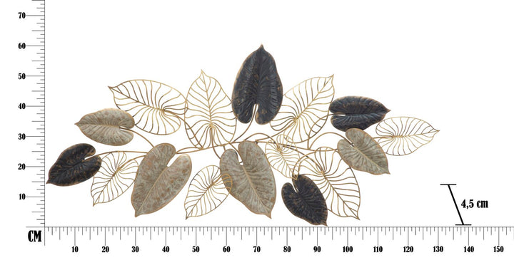 Metall-Blatt-Bouquet Wanddekoration
