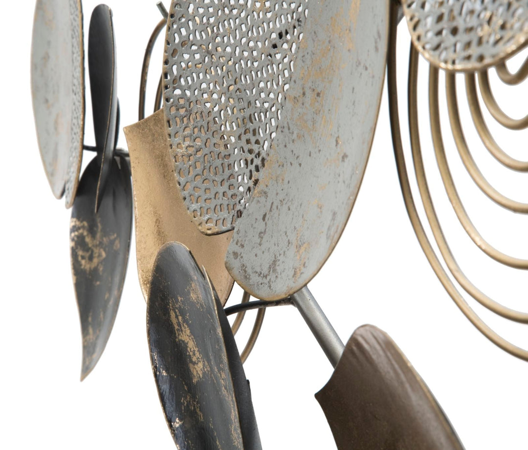 Metall-Blatt-Muster Wanddekoration