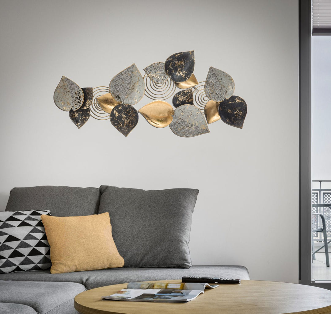 Metall-Blatt-Muster Wanddekoration