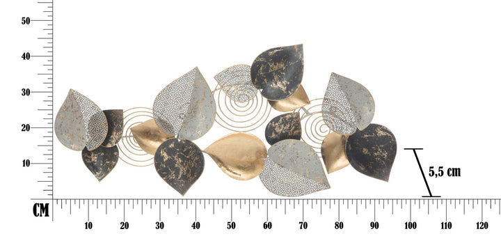 Metall-Blatt-Muster Wanddekoration