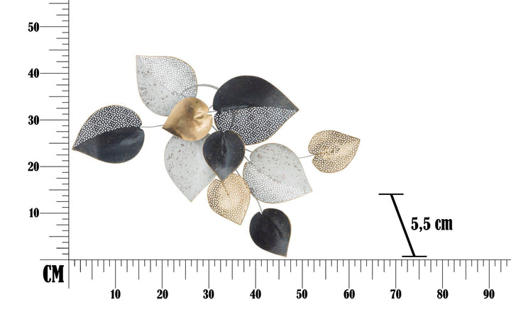 Metall-Blatt-Muster Wanddekoration