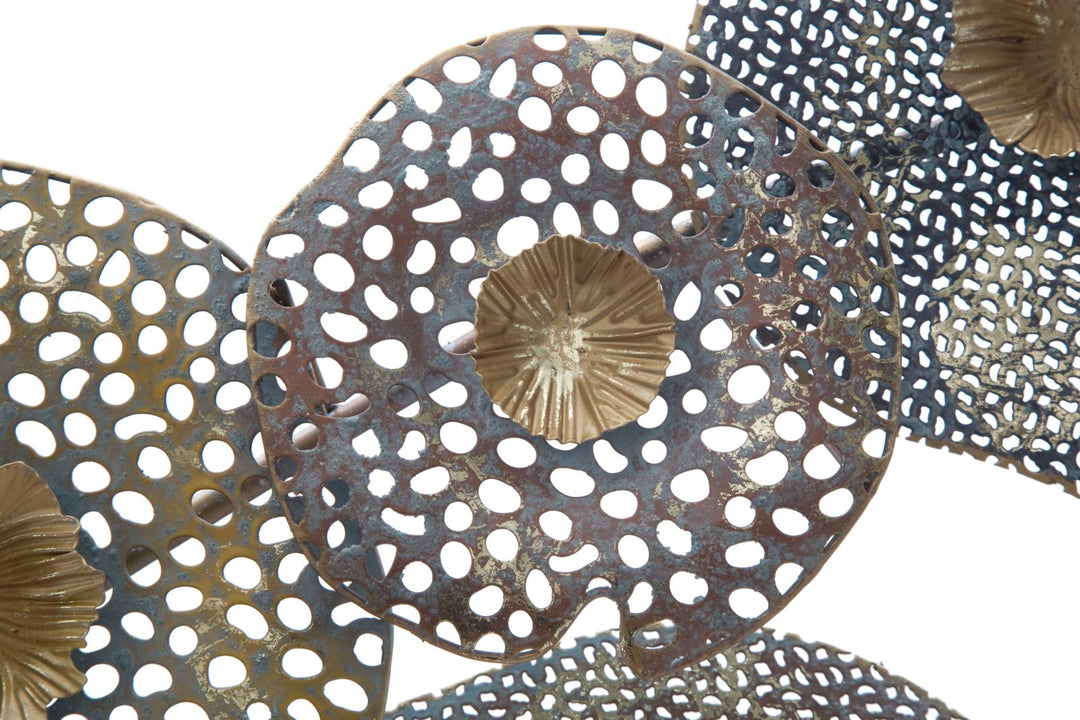 Metall Runde Blume Wanddekoration