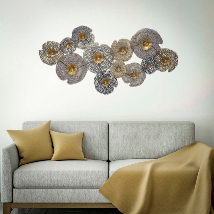Metall Runde Blume Wanddekoration