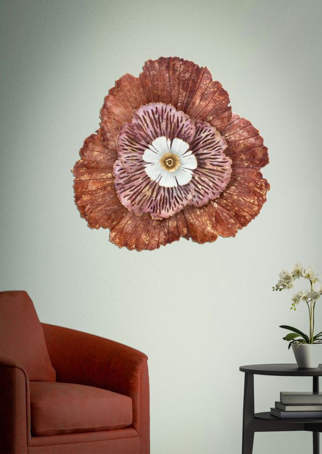 Große rote Blume Wanddekoration