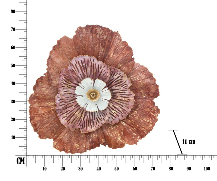 Große rote Blume Wanddekoration