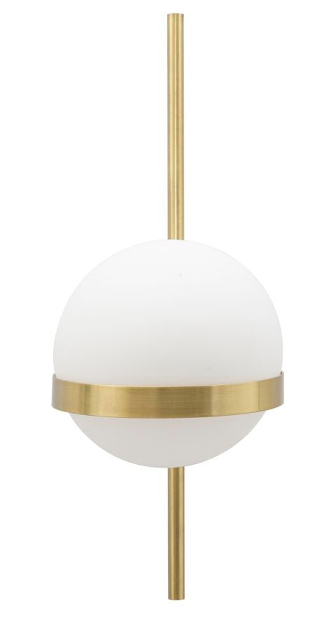 Goldfarbene Metall-Wandleuchte