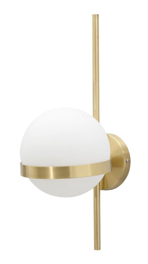 Goldfarbene Metall-Wandleuchte