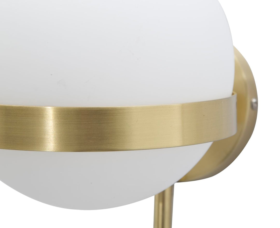 Goldfarbene Metall-Wandleuchte