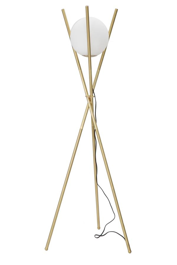 Goldene Metall Stehlampe