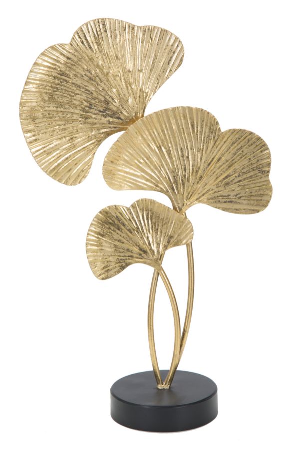 Goldene Blume Blattdekoration (Moderne Skulptur)
