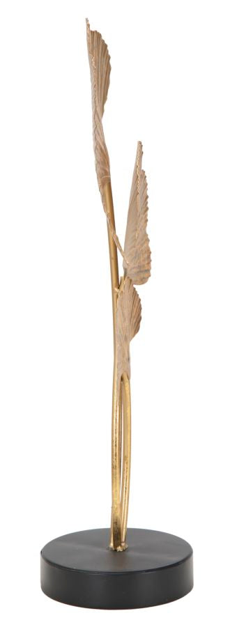 Goldene Blume Blattdekoration (Moderne Skulptur)
