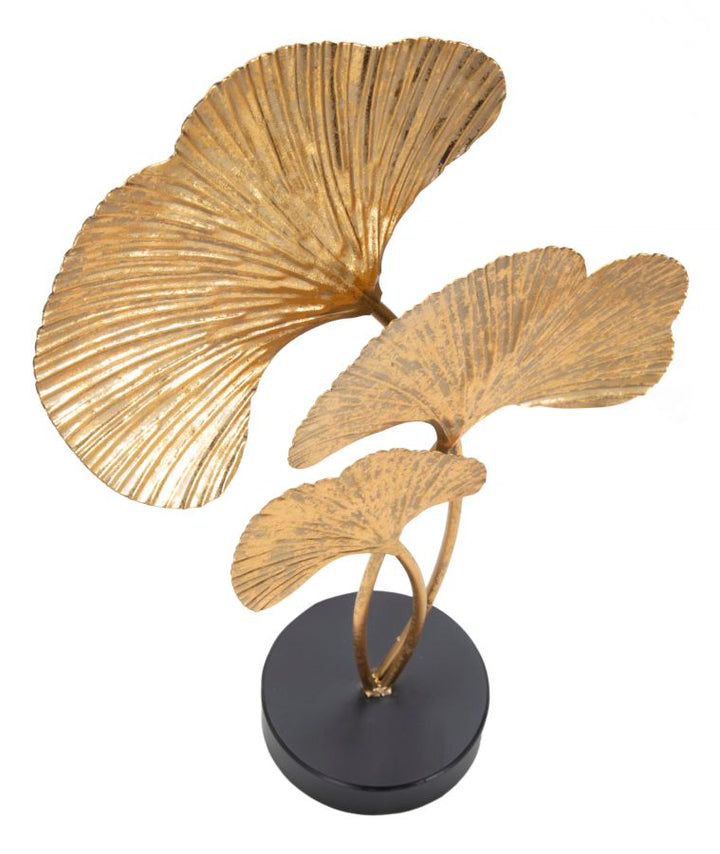 Goldene Blume Blattdekoration (Moderne Skulptur)