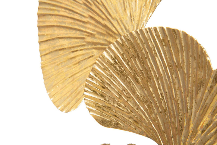 Goldene Blume Blattdekoration (Moderne Skulptur)