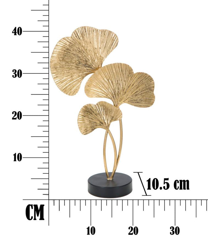 Goldene Blume Blattdekoration (Moderne Skulptur)