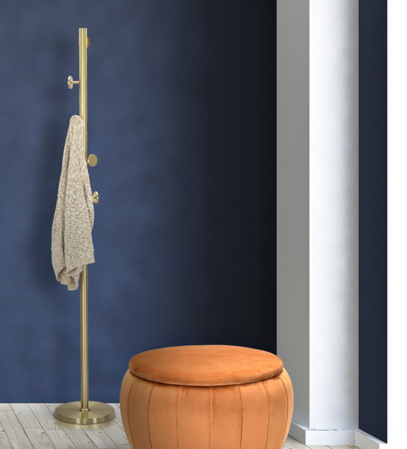 Stehender Handlauf aus Goldmetall