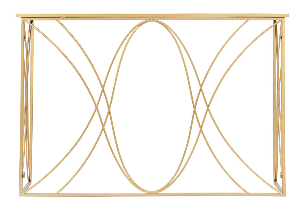 Glas Konsolentisch Mit Gold Rahmen Exy Moderner Flurtisch