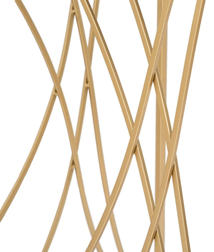 Glas Konsolentisch Mit Gold Rahmen Exy Moderner Flurtisch