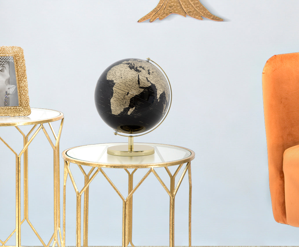 Gold & Schwarzer Globus (Moderne Dekoration)
