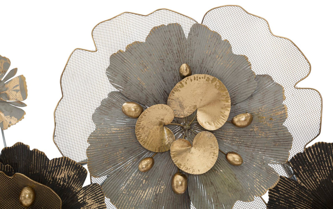 Metall Blume Wanddekoration