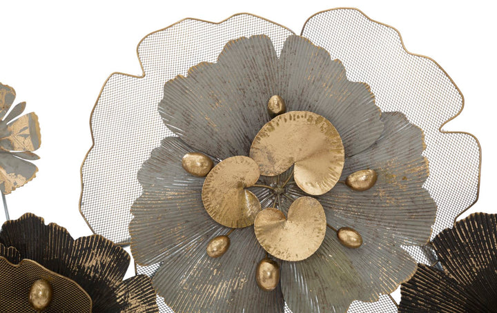 Metall Blume Wanddekoration