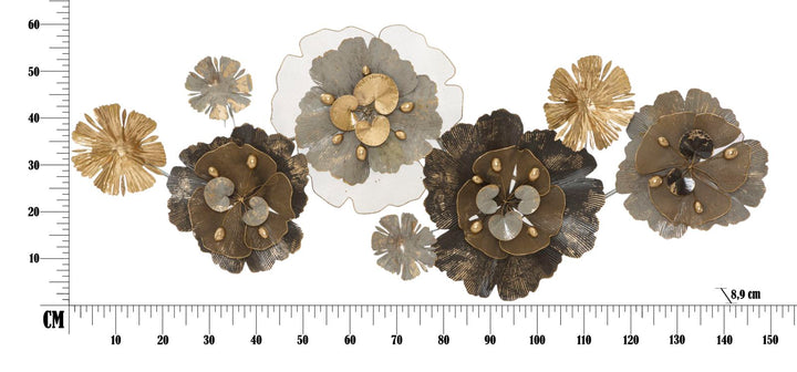 Metall Blume Wanddekoration